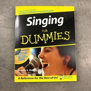 Singing For Dummies w/ Audio CD Pamela S. Phillips Paperback Wiley 2003